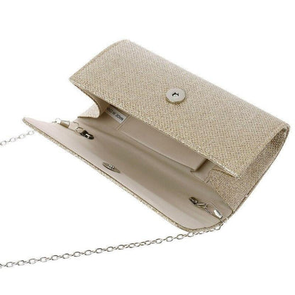 Ladies Handbag Wedding Luxury Chain Crossbody Bags Gold Silver Evening Party Clutch and Purse Female