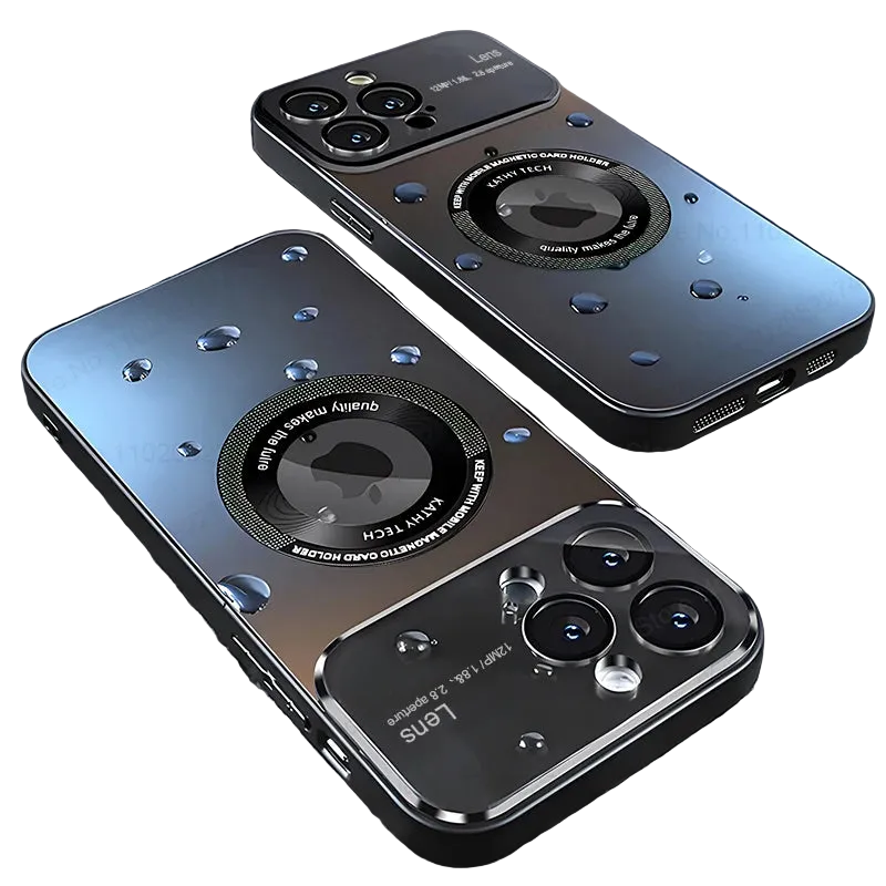 Luxury Matte Magnetic MagSafe iPhone Case with Lens Protector