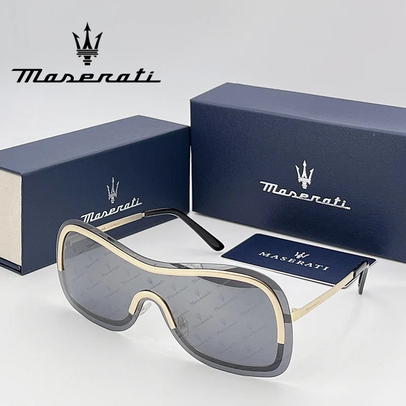Maserati sunglasses with branded case and box