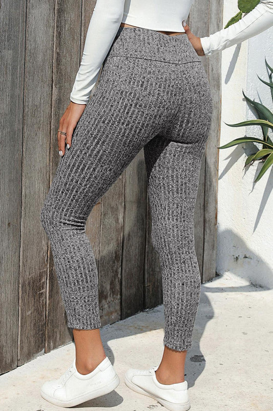 Ribbed High Waist Leggings Carauana Store