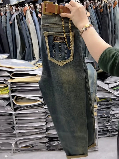 High-Waist Radish Harem Jeans Women 4XL