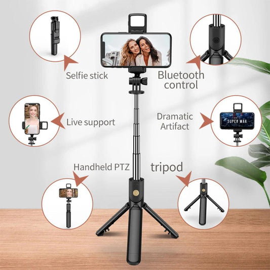 Versatile Selfie Stick & Phone Tripod | Stainless with Remote Control Carauana Store