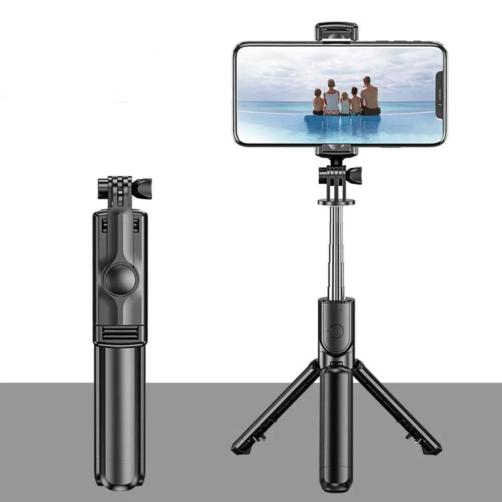 Wireless Selfie Stick Tripod Stand with Light Bluetooth Remote Extendable Tripod for iPhone Mobile Phone Tiktok Live Streaming