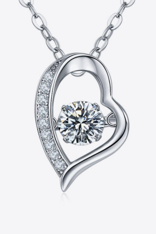 925 Sterling Silver Moissanite Pendant Necklace Carauana Store