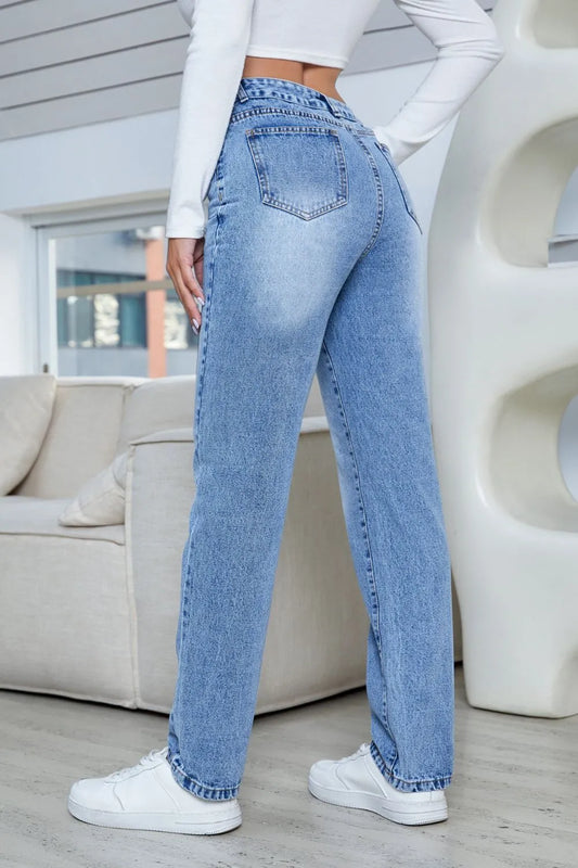 Straight Jeans with Pockets Carauana Store