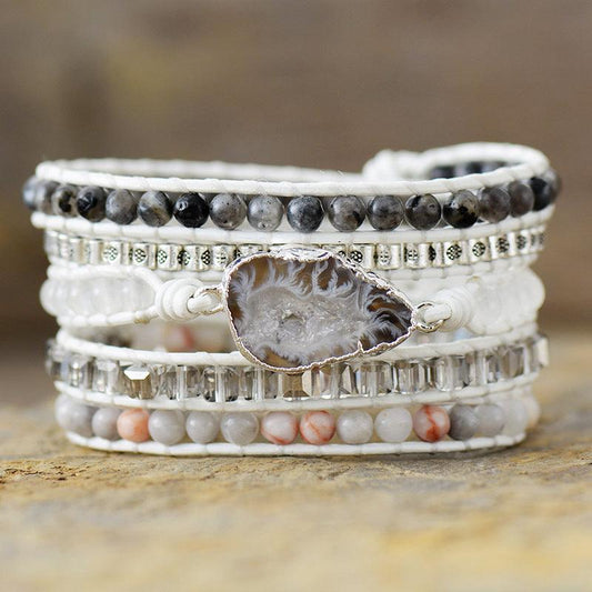 Natural Stone Layered Bracelet Carauana Store