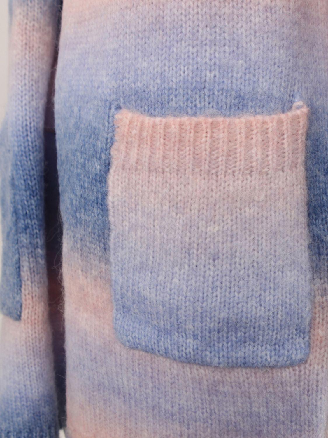 Angel Wings Full Size Pocketed Open Front Gradient Cardigan Carauana Store