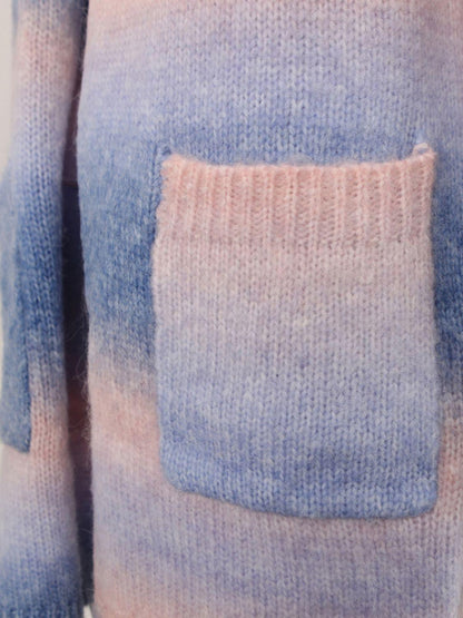 Angel Wings Full Size Pocketed Open Front Gradient Cardigan Carauana Store
