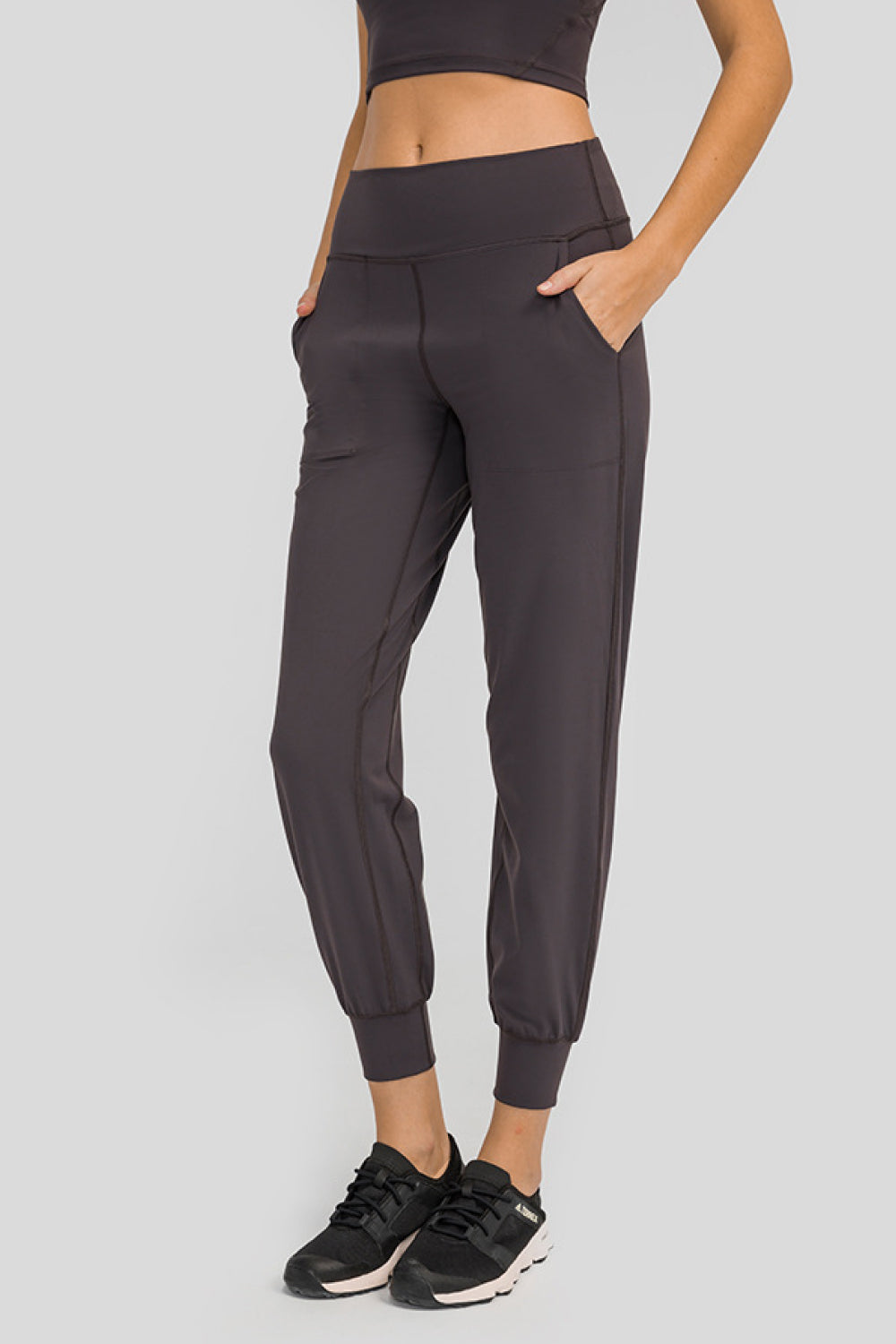 Millennia Wide Waistband Slant Pocket Pants Carauana Store