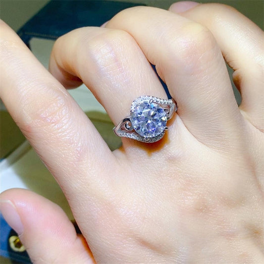 3 Carat Moissanite 925 Sterling Silver Ring Carauana Store