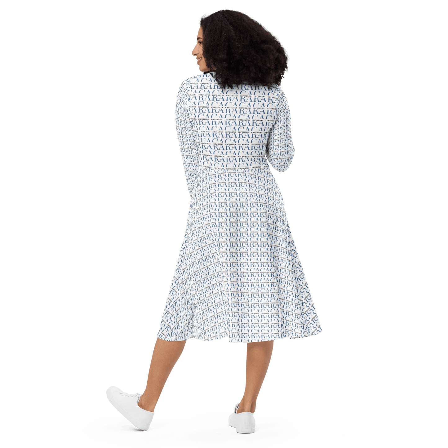 CARAUANA midi dress long sleeve