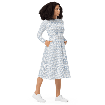 CARAUANA midi dress long sleeve