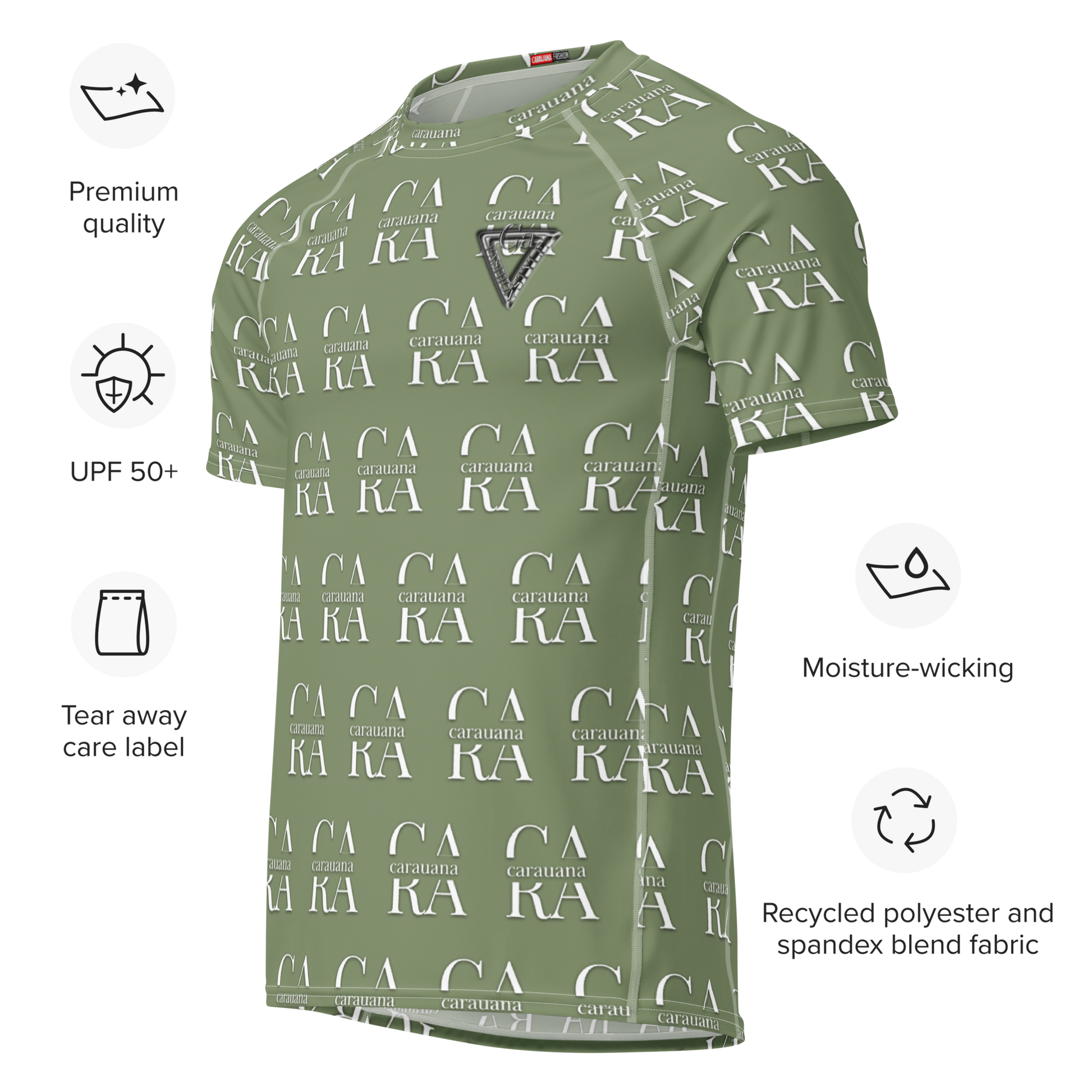 Original CaRaUaNa Rash Guard - Green Army