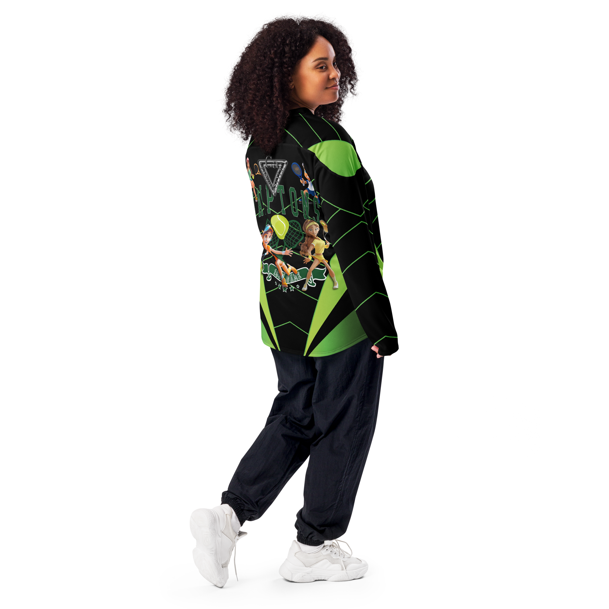 🥎 Premium® Sweatshirt CaRaUaNa – Tennis Black Green Carauana Store