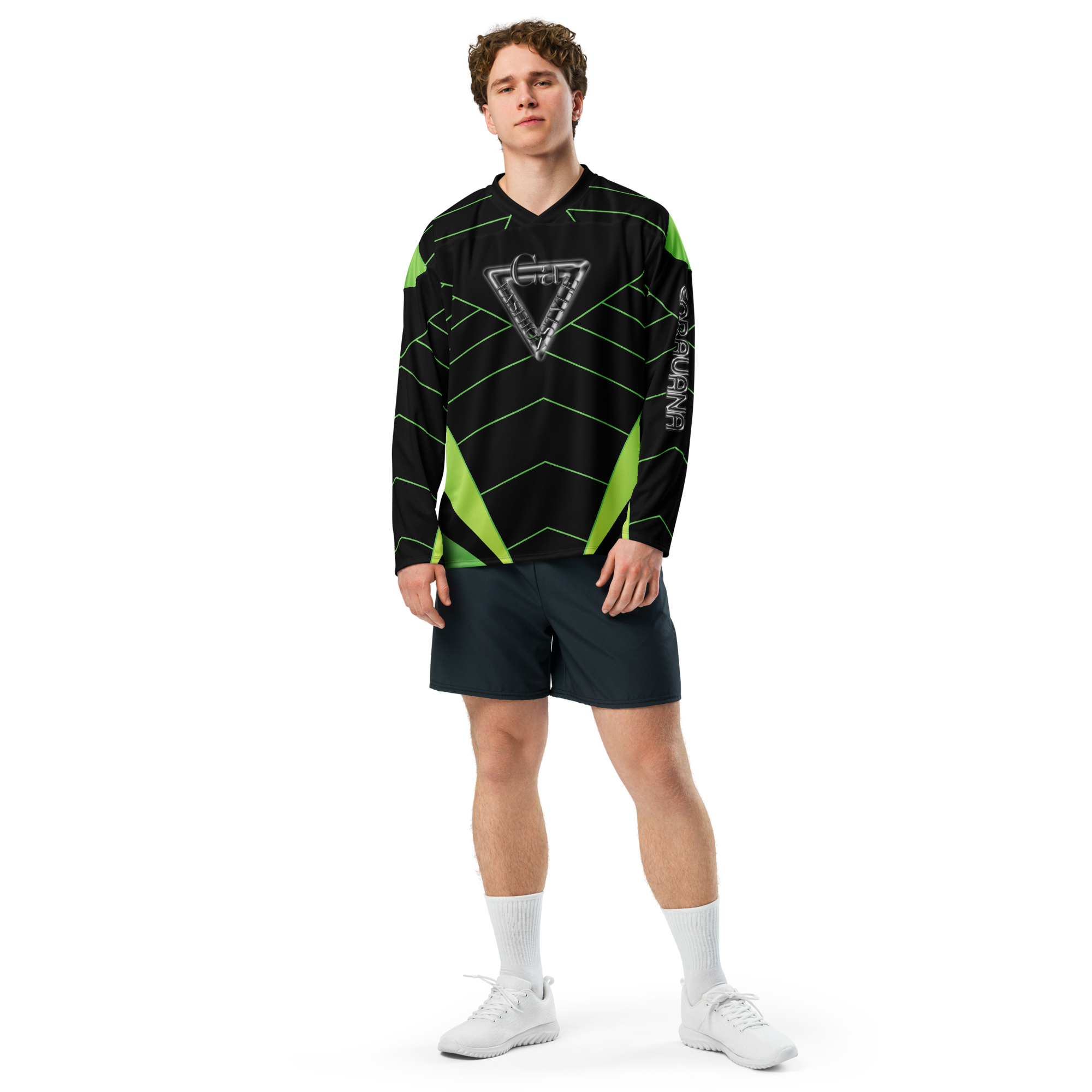 🥎 Premium® Sweatshirt CaRaUaNa – Tennis Black Green Carauana Store