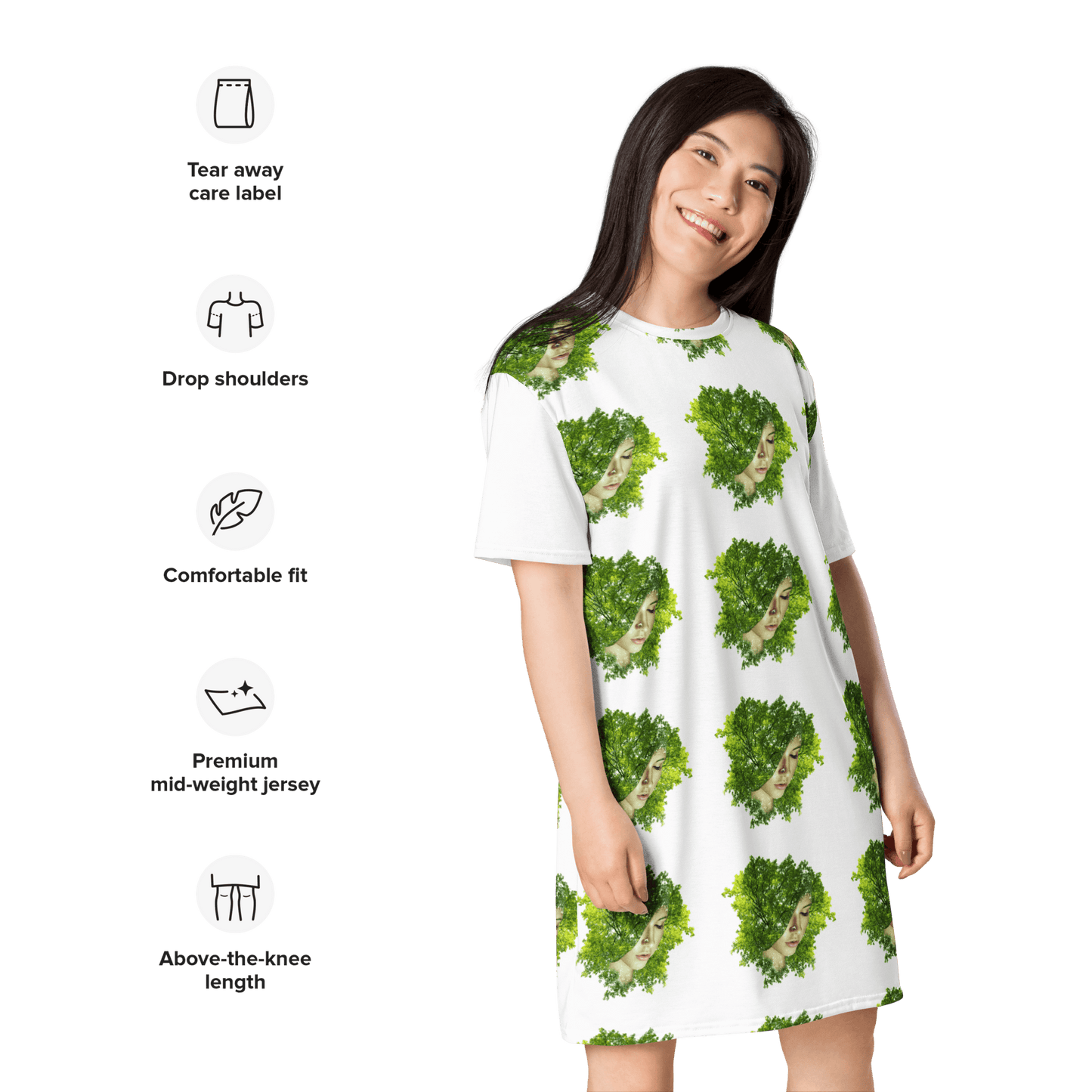 Carauana T-shirt dress Up to 6XL