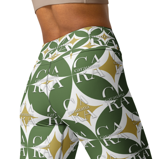 CaRaUaNa Leggings SPORT Pattern Green