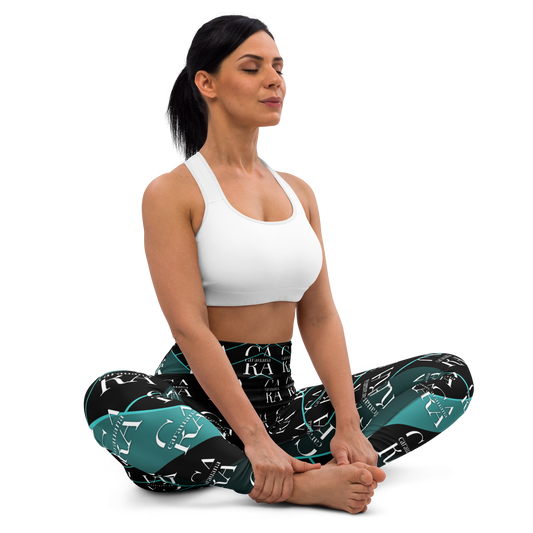 CaRaUaNa Leggings SPORT black Green Famous