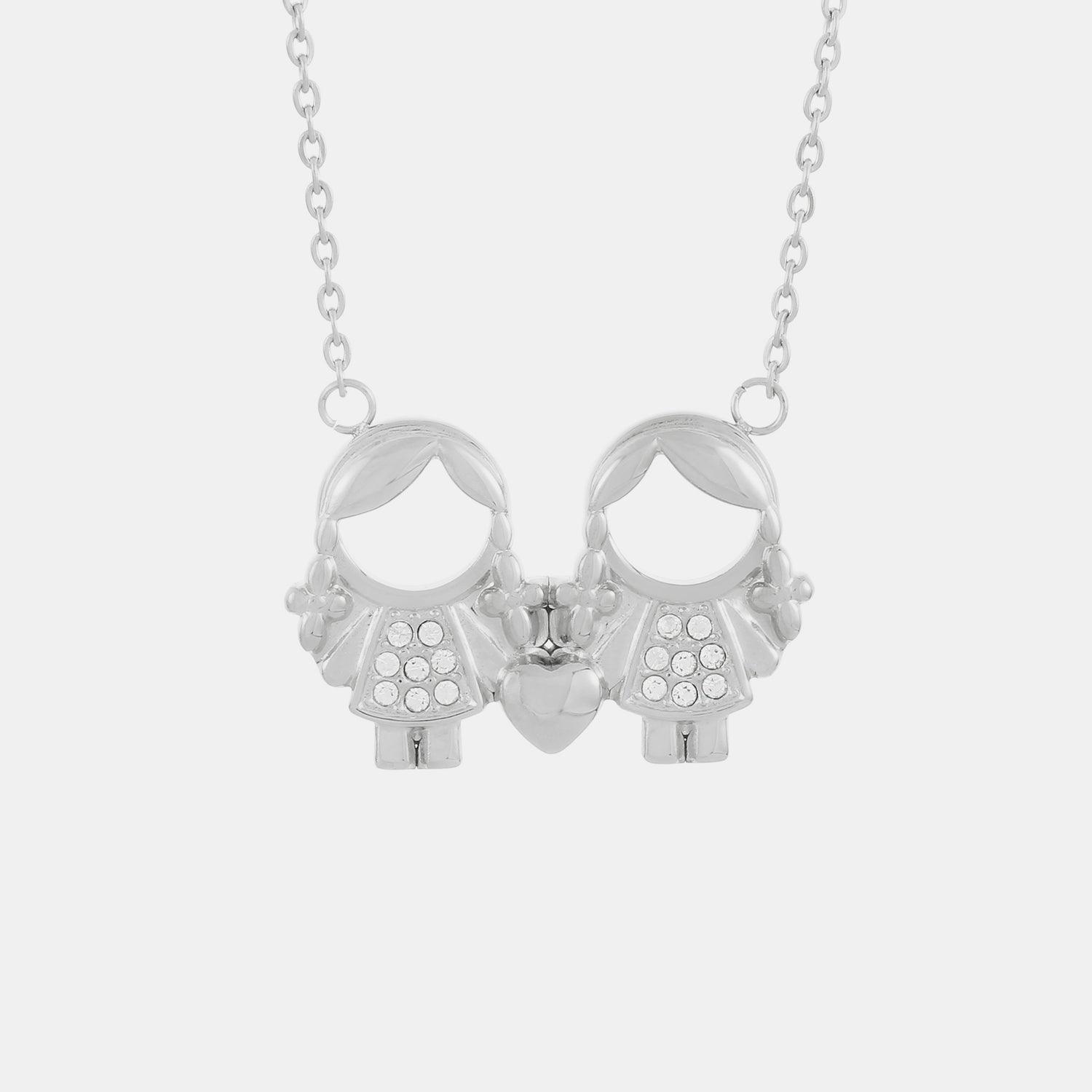 Pendant Rhinestone Stainless Steel Necklace Carauana Store