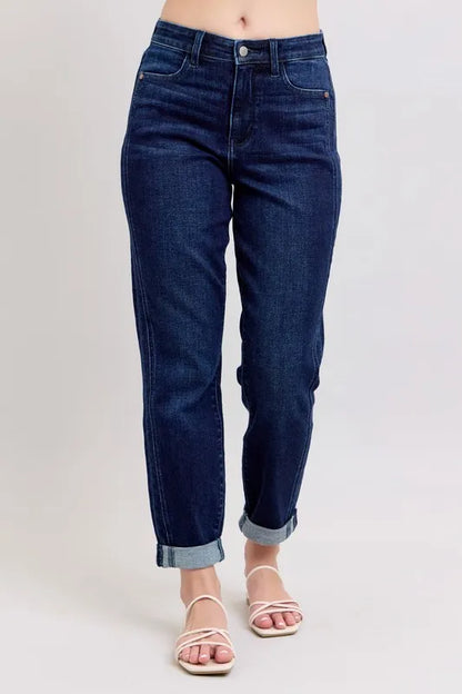 Judy Blue Full Size High Waist Boyfriend Jeans Plus Size Carauana Store