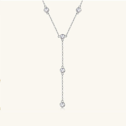 1.1 Carat Moissanite 925 Sterling Silver Necklace Carauana Store