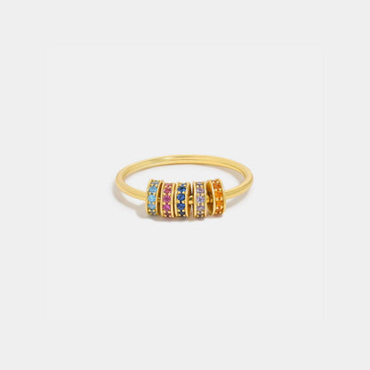 Inlaid Zircon 925 Sterling Silver Ring Carauana Store