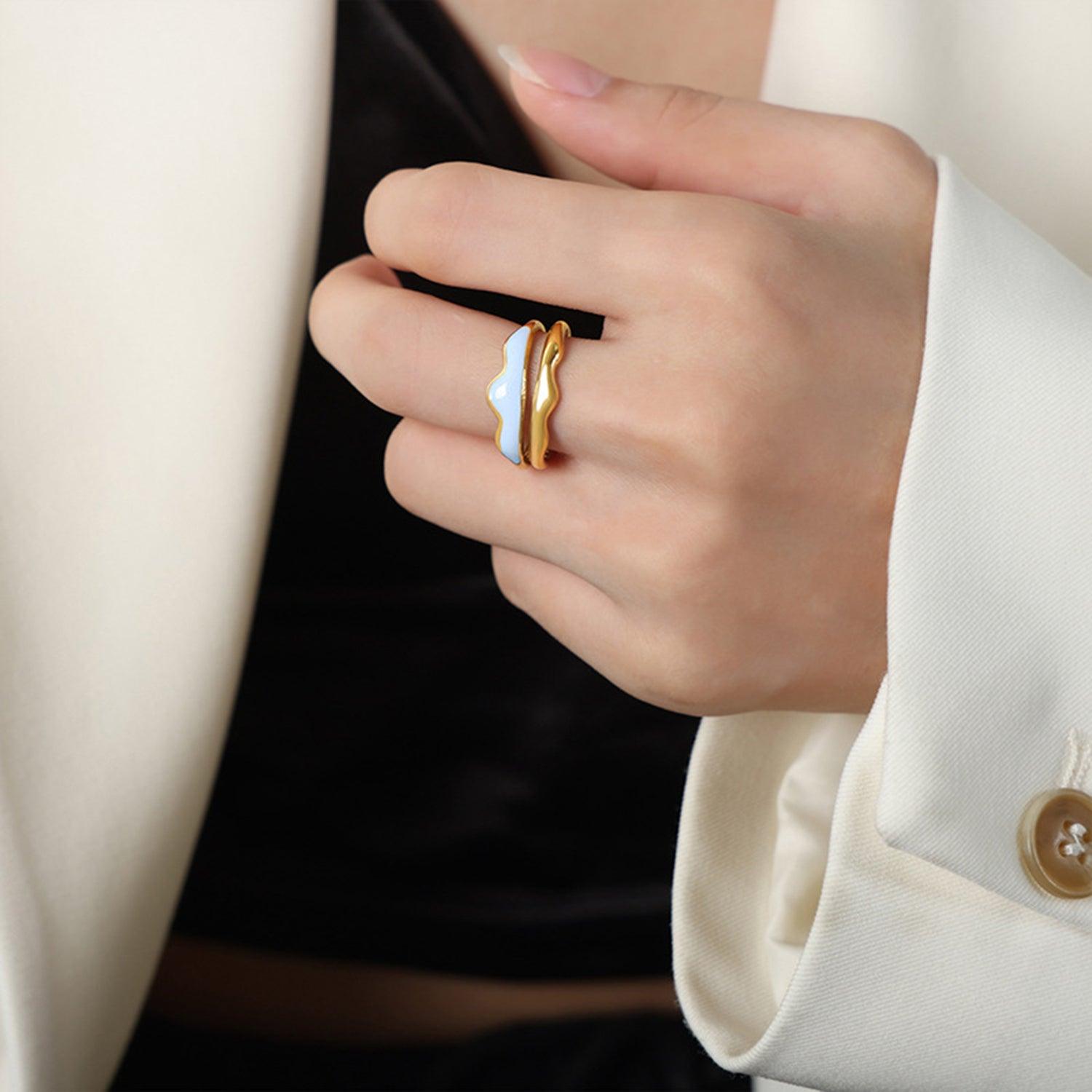 18K Gold-Plated Open Ring Carauana Store