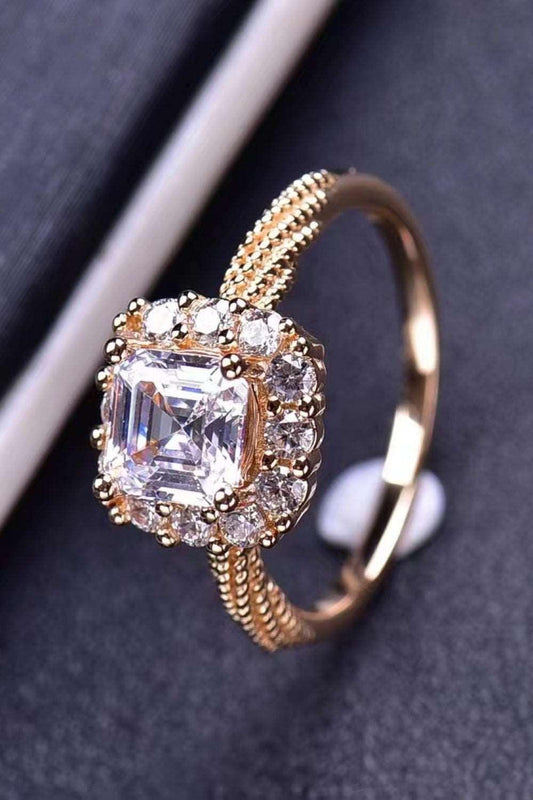 1 Carat Moissanite Twisted Ring Carauana Store