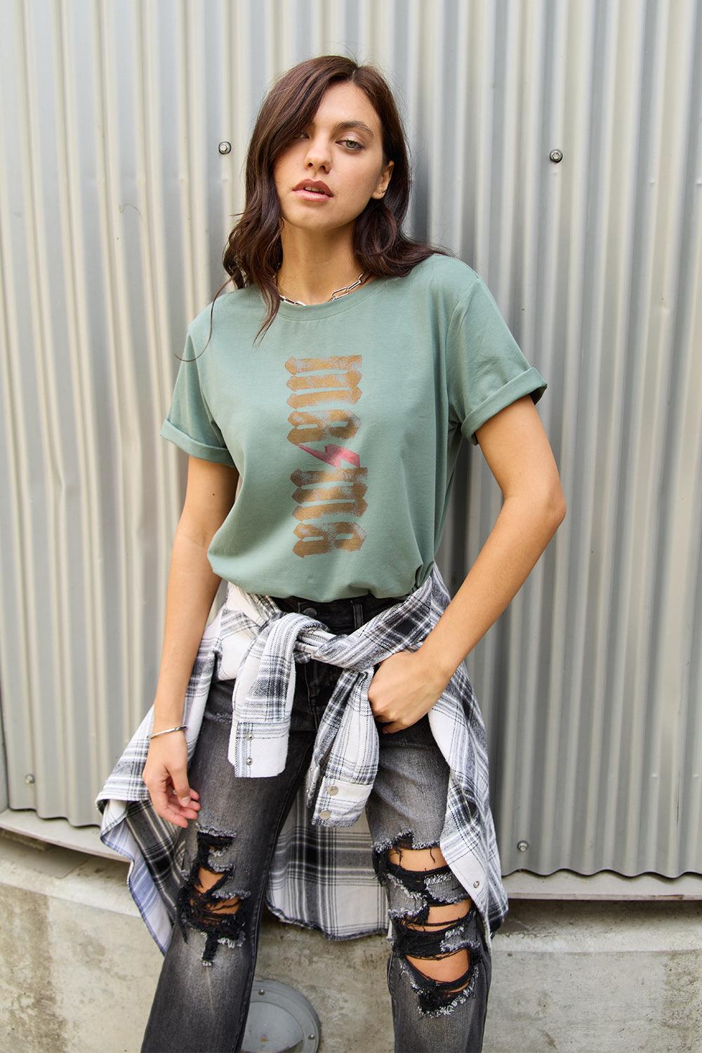 Simply Love Full Size MAMA Short Sleeve T-Shirt Carauana Store