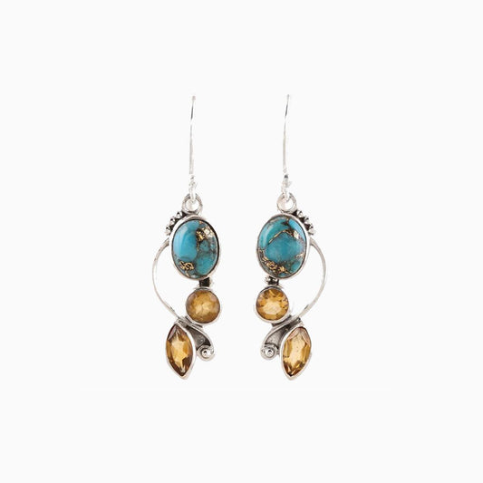 Geometric Alloy Dangle earrings Carauana Store