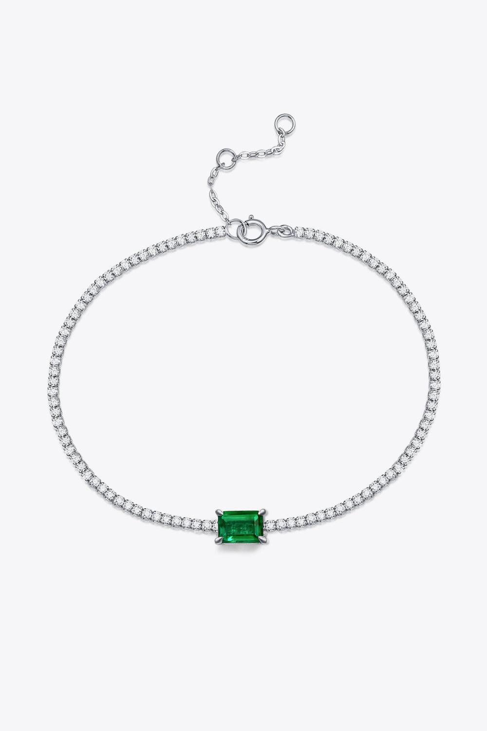 Adored 1 Carat Lab-Grown Emerald Bracelet Carauana Store