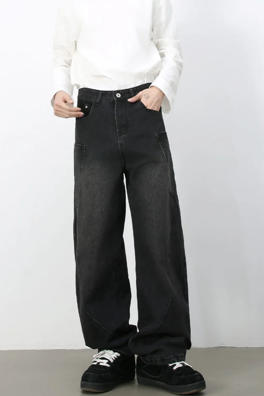 Men's Wide Leg Jeans with Pockets Carauana Store