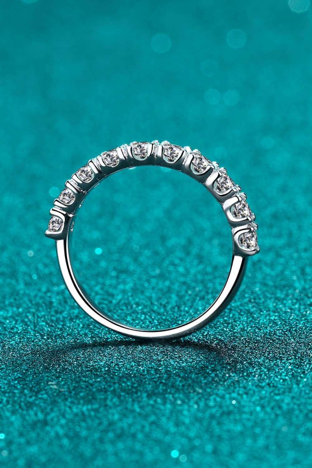 1 Carat Moissanite Half-Eternity Ring Carauana Store