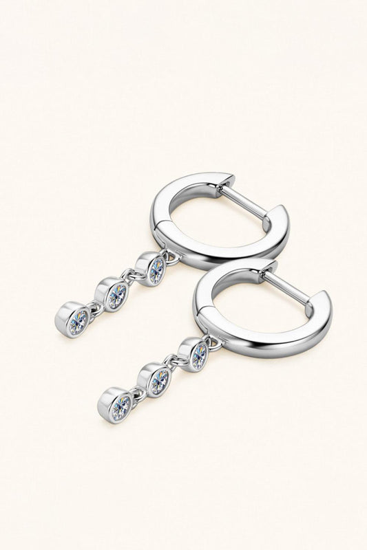 Moissanite Decor 925 Sterling Silver Earrings Carauana Store
