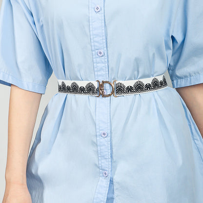 Toggle Clasp Elastic Belt Carauana Store