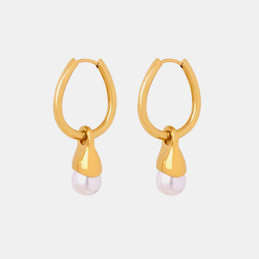 Titanium Steel Huggie Earrings Carauana Store