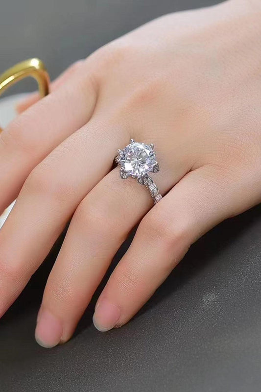 5 Carat Moissanite Heart 925 Sterling Silver Ring Carauana Store