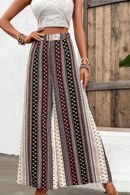 Floral High Waist Wide Leg Pants Carauana Store