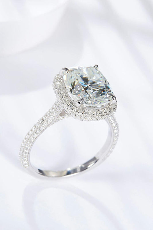 Adored 6 Carat Moissanite Halo Ring Carauana Store