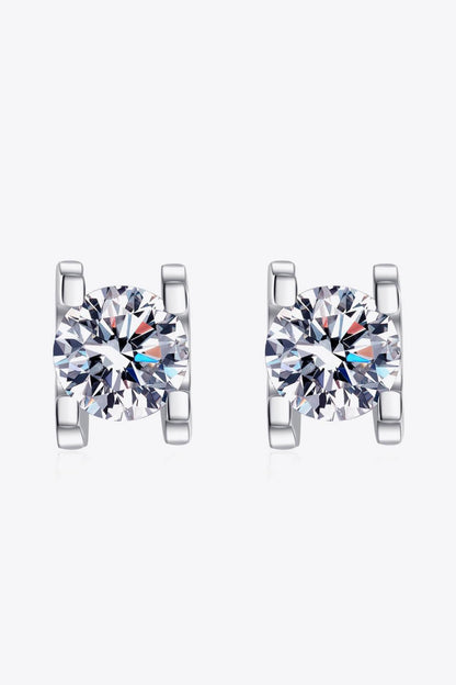 Limitless Love 1 Carat Moissanite Stud Earrings Carauana Store