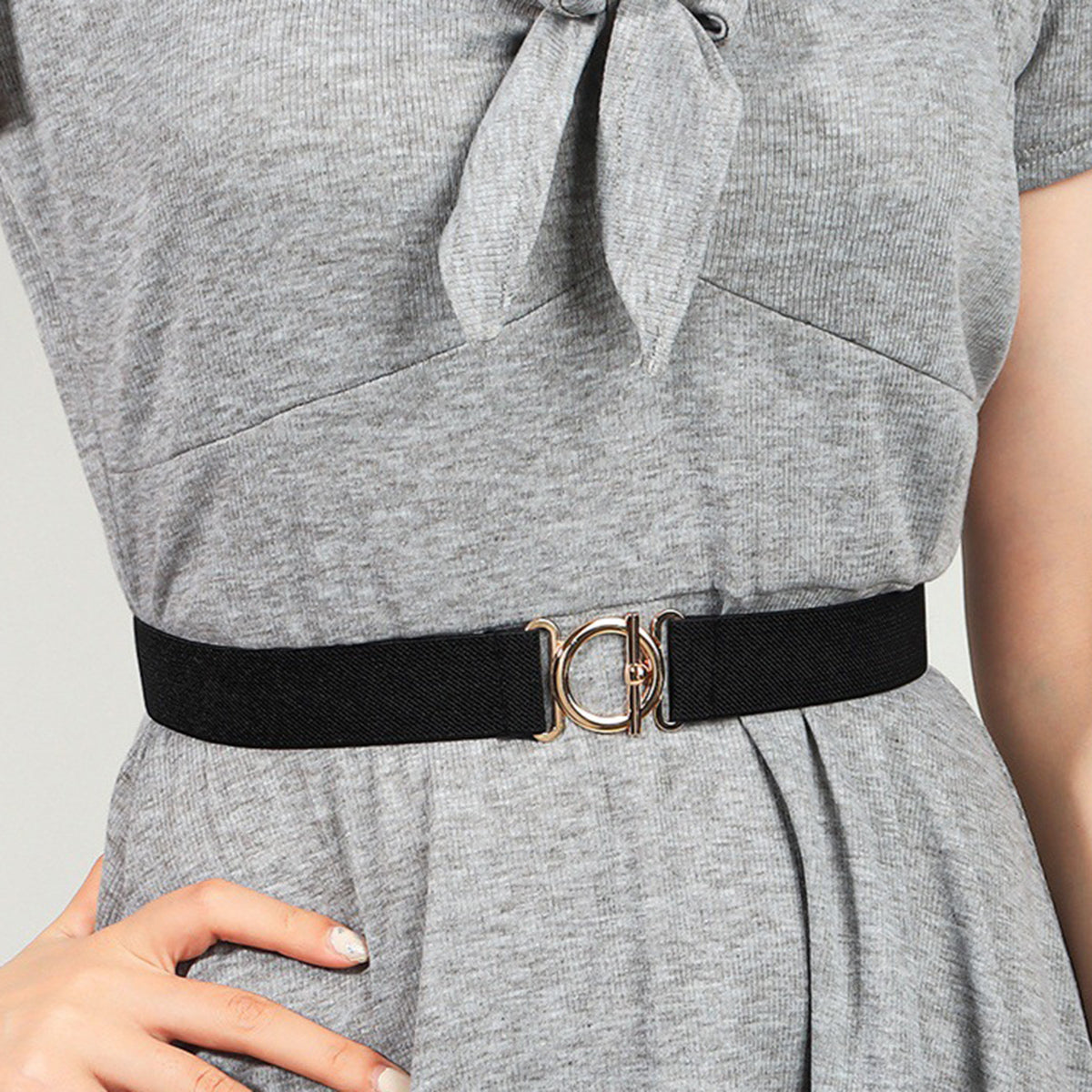 Toggle Clasp Elastic Belt Carauana Store