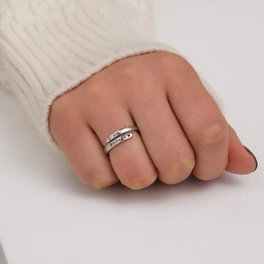 925 Sterling Silver Engraved Bypass Ring Carauana Store
