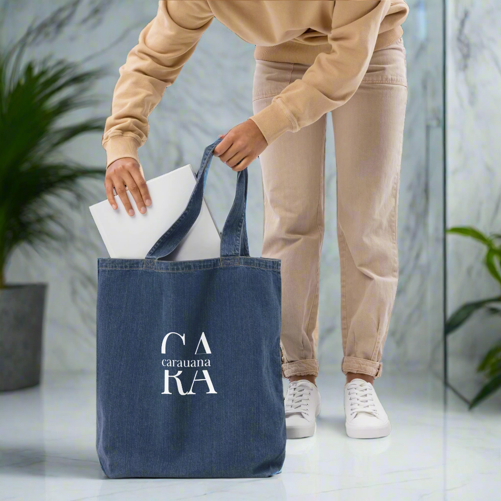 CARAUANA denim tote bag - Carauana Store