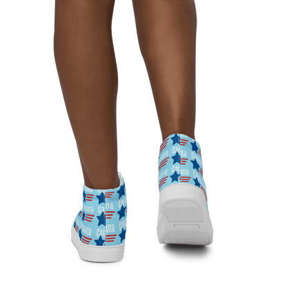 CARAUANA Hip Hop canvas shoes sky blue USA