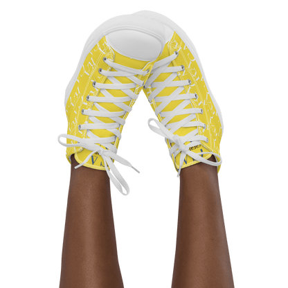 CARAUANA Hip Hop canvas shoes Yellow Branded