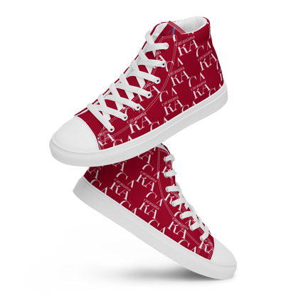 womens-high-top-canvas-shoes-RED