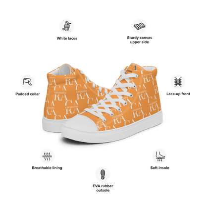 CARAUANA Hip Hop canvas shoes Orange Branded