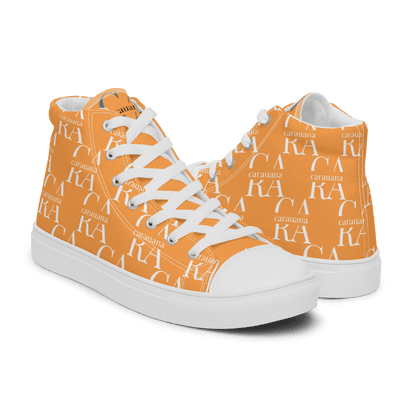 CARAUANA Hip Hop canvas shoes Orange Branded