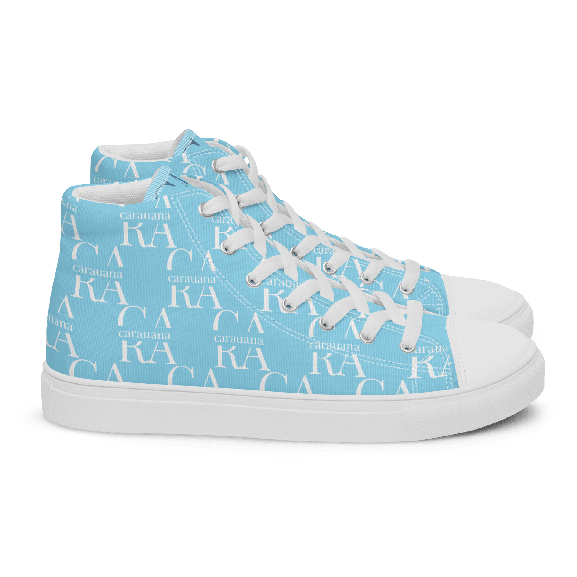 CARAUANA Hip Hop canvas shoes sky blue Branded